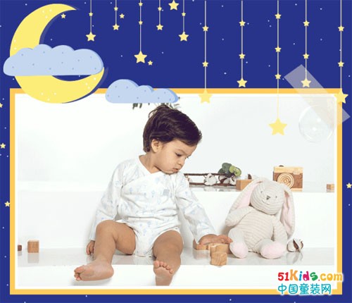 这一季，GB KIDS用新品内衣给宝宝带来一个晚安故事